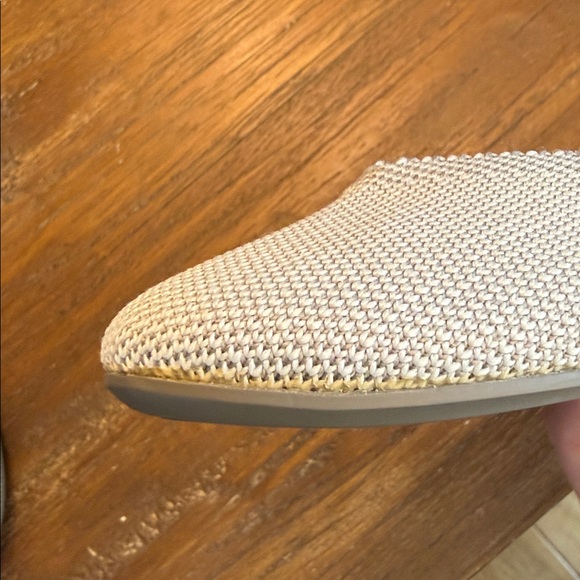 ROTHY’s The Flat Round Toe Flax Birdseye Grey and Cream - Picture 14 of 15